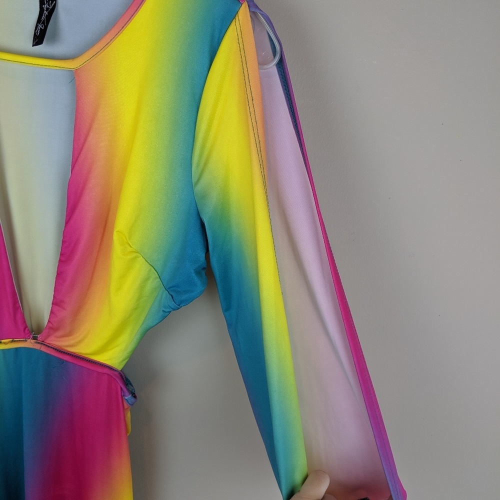 Rainbow Cutout Playsuit - H8 - Picture 4 of 7